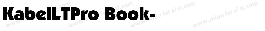 KabelLTPro Book字体转换